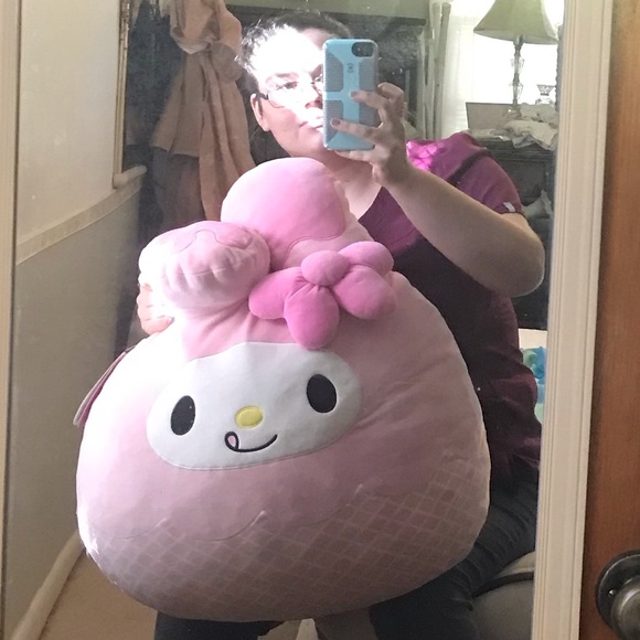 RARE Squishmallow!! GIANT Hello Kitty Sanrio! My Melody Melting Ice Cream, pink - Picture 1 of 13